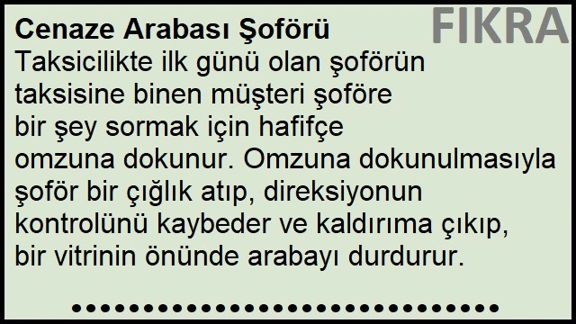 Cenaze Arabası Şoförü