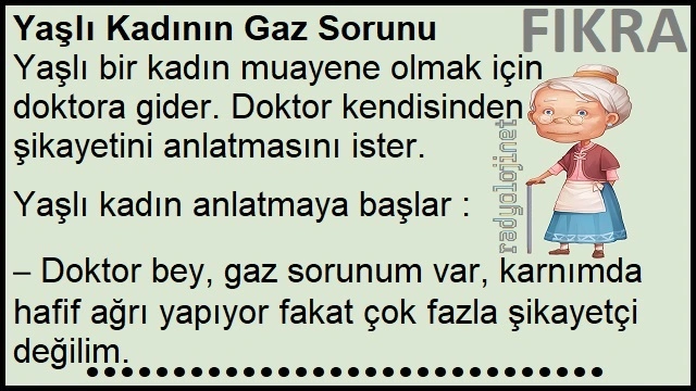 Yaşlı Kadının Gaz Sorunu - Yaşlı Kadın Gaz Çıkarma