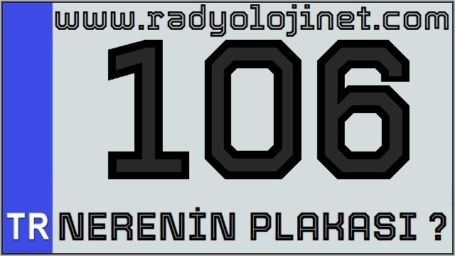 106 Nerenin Plakası ?