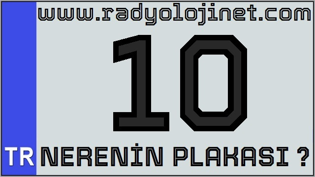 10 Nerenin Plakası ?