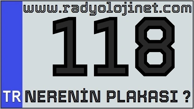 118 Nerenin Plakası ?