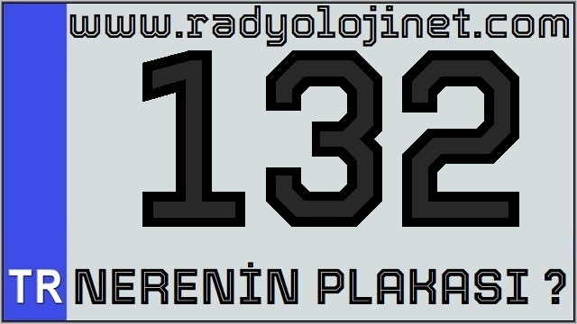 132 Nerenin Plakası ?