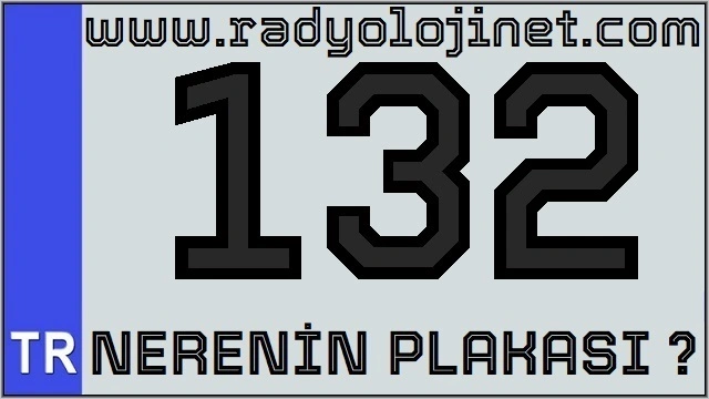 132 Nerenin Plakası ?