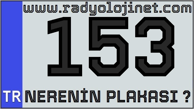 153 Nerenin Plakası ?