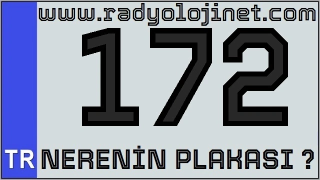 172 Nerenin Plakası ?