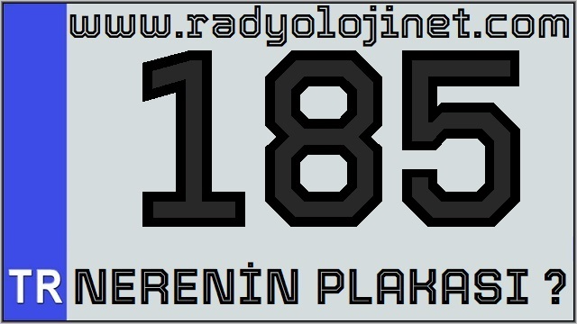 185 Nerenin Plakası ?