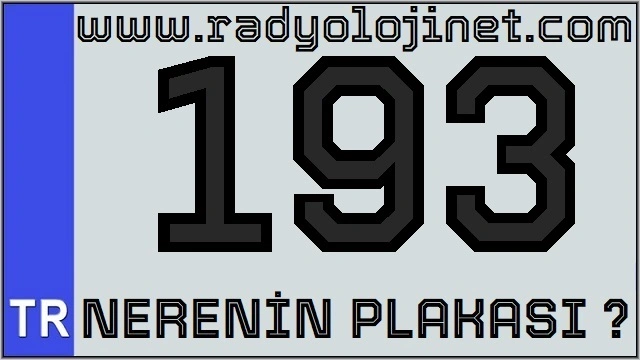 193 Nerenin Plakası ?