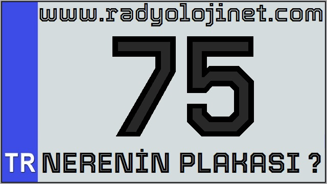 75 Nerenin Plakası ?