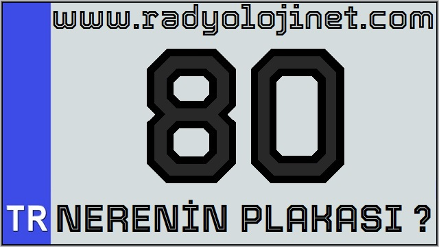 80 Nerenin Plakası ?