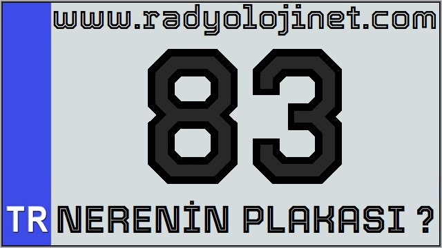 83 Nerenin Plakası ?