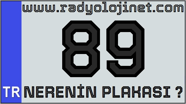 89 Nerenin Plakası ?