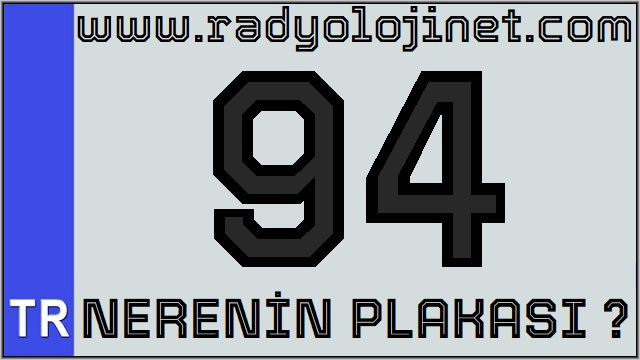 94 Nerenin Plakası ?